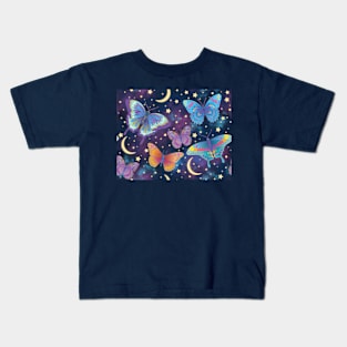 Celestial Butterflies Kids T-Shirt